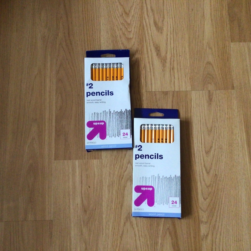 2 packs of 24 pencils